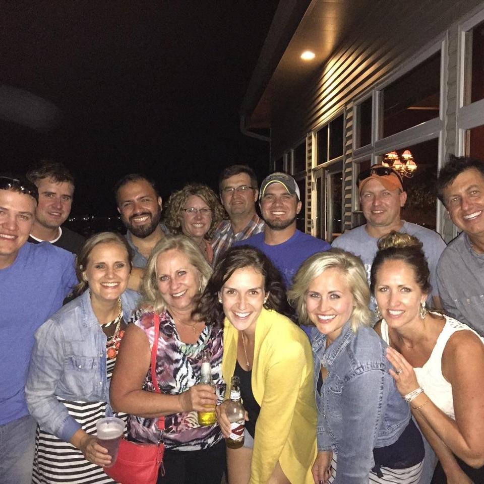 At home at the lake in MN with my crazy family!