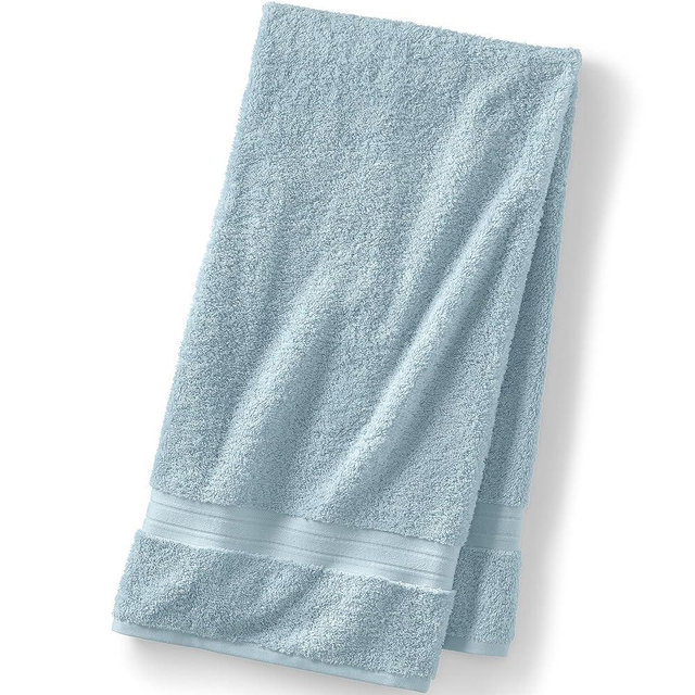 Lands' End Supima Towel Dusty Blue Bath- Bath Sheet