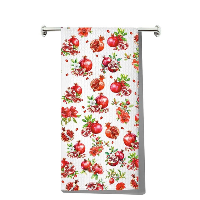 G2TUP Pomegranate Kitchen Towels - Pomegranate Lovers Gift - Dish Towels & Kitchen Gifts
