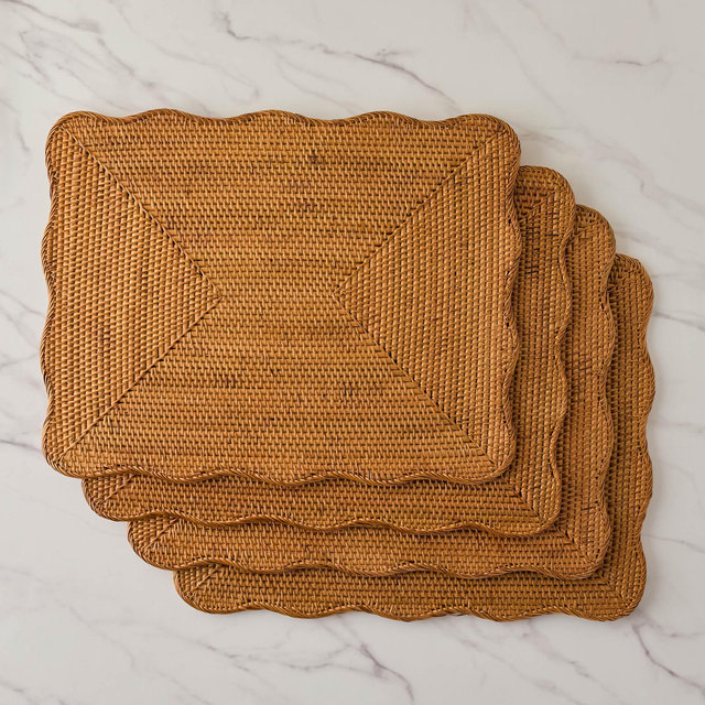 Tyna Rattan Placemats (Set of 4)