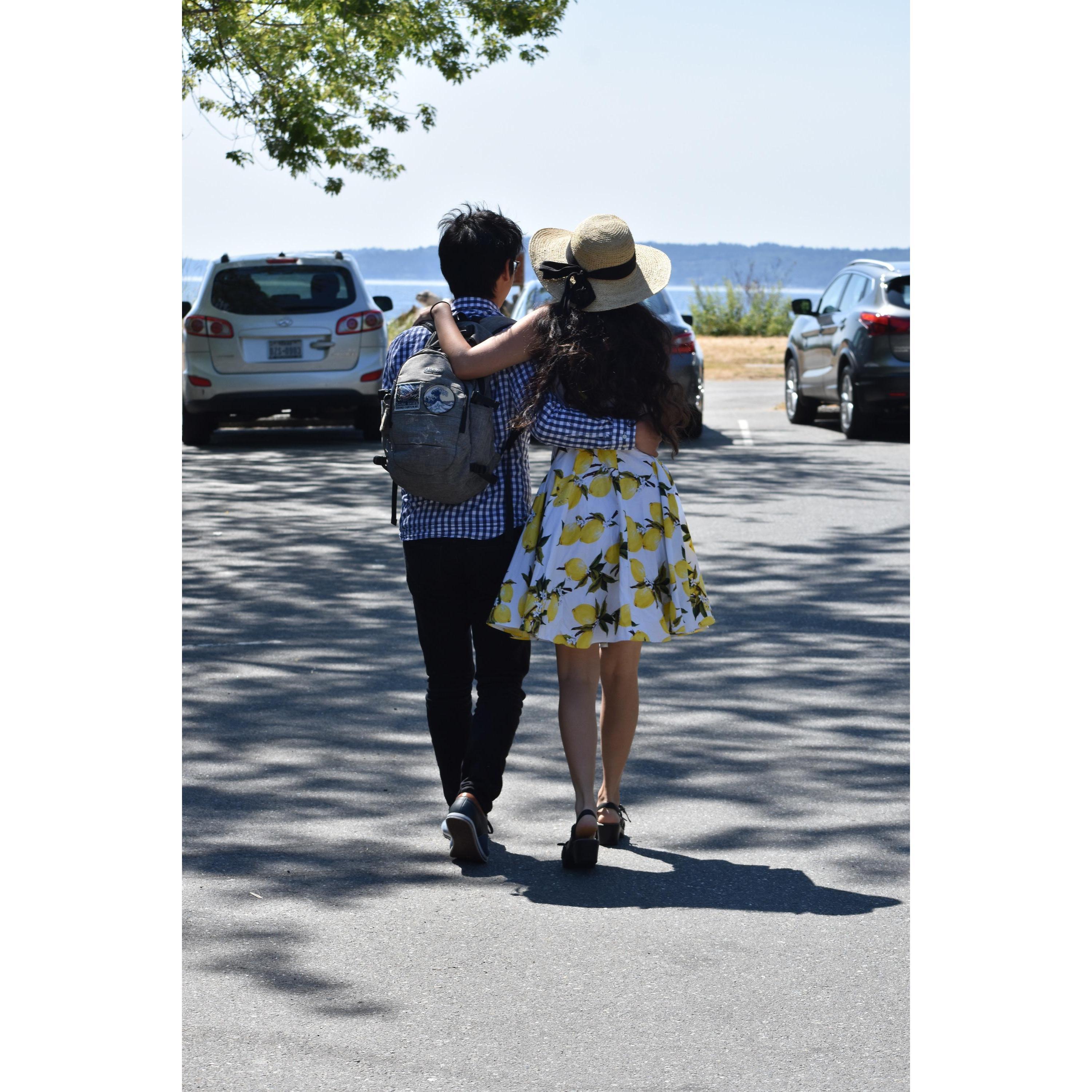 Blindfolded proposal shenanigans