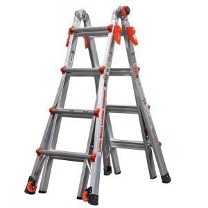LT 17 ft. Aluminum Multi-Position Ladder with 300 lbs. Capacity Type IA