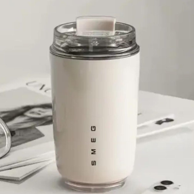 12OZ SMEG Coffee Travel Mug - Cream