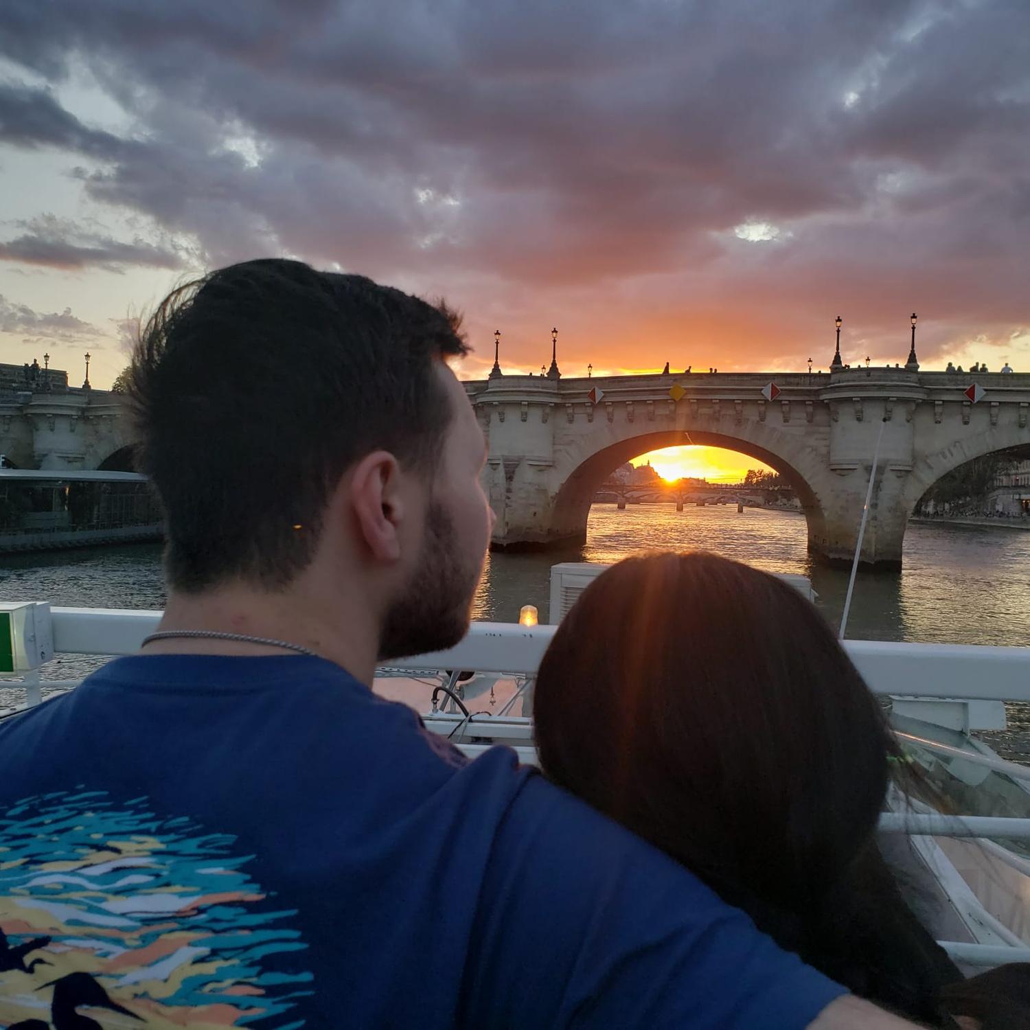 Our first sunset in Paris