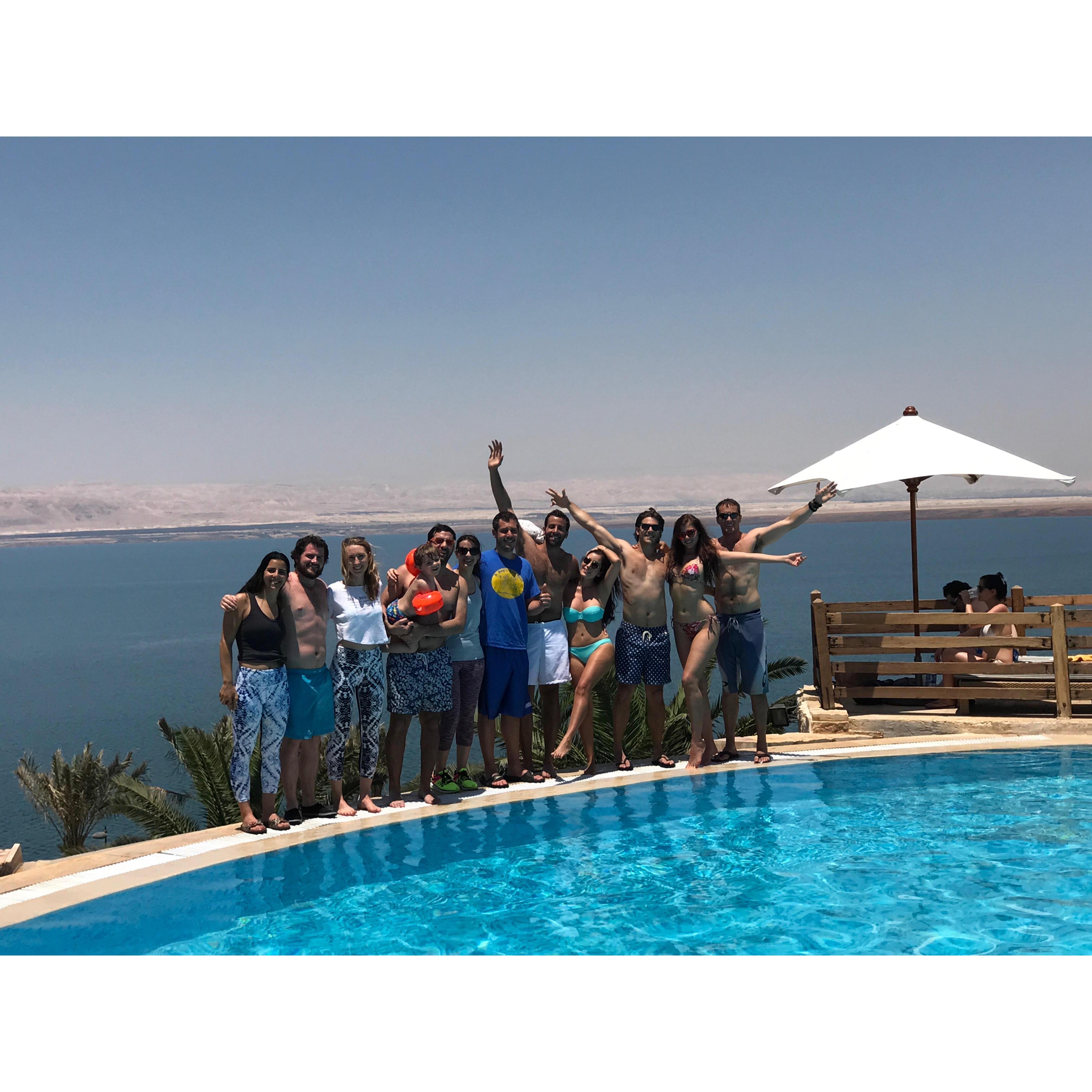Tuesday - July 3rd
We're off to the Dead Sea, 430.5 metres (1,412 ft) below sea level, Earth's lowest elevation on land. It's also 304 m (997 ft) deep, the deepest hypersaline lake in the world.