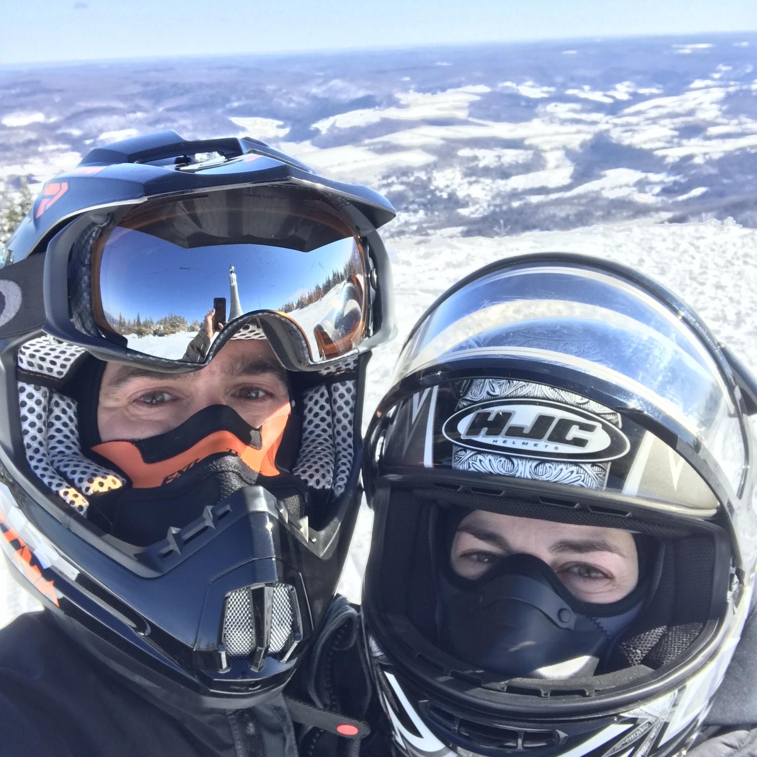 Our first Snowmobile outing on February 21, 2021