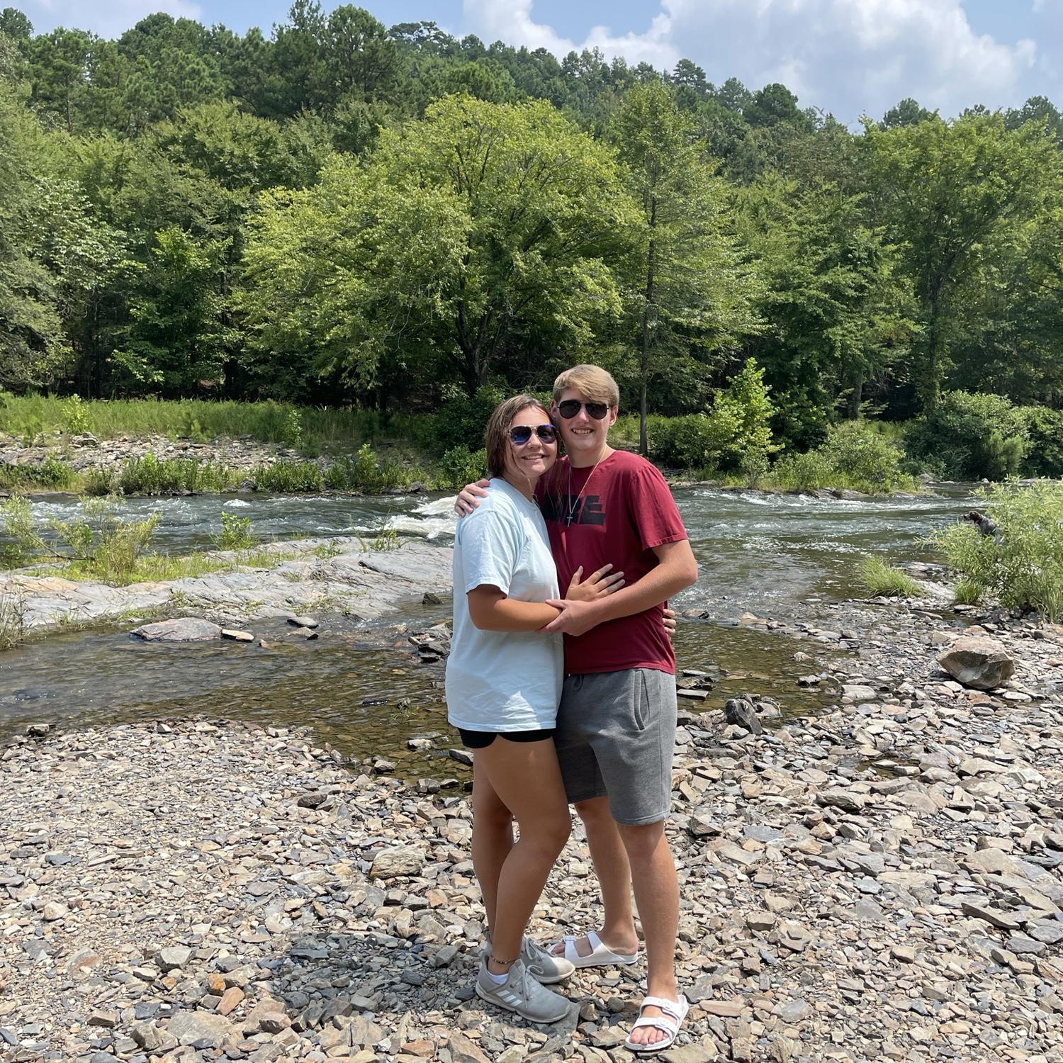 Our first trip together! Broken Bow OK. is one of our favorite places to travel together now.