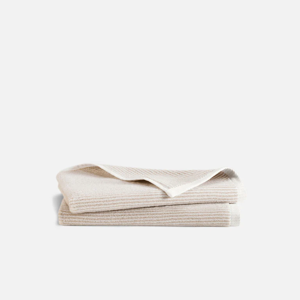 Plush Turkish Cotton Hand Towels (Color: Striped Pebble)