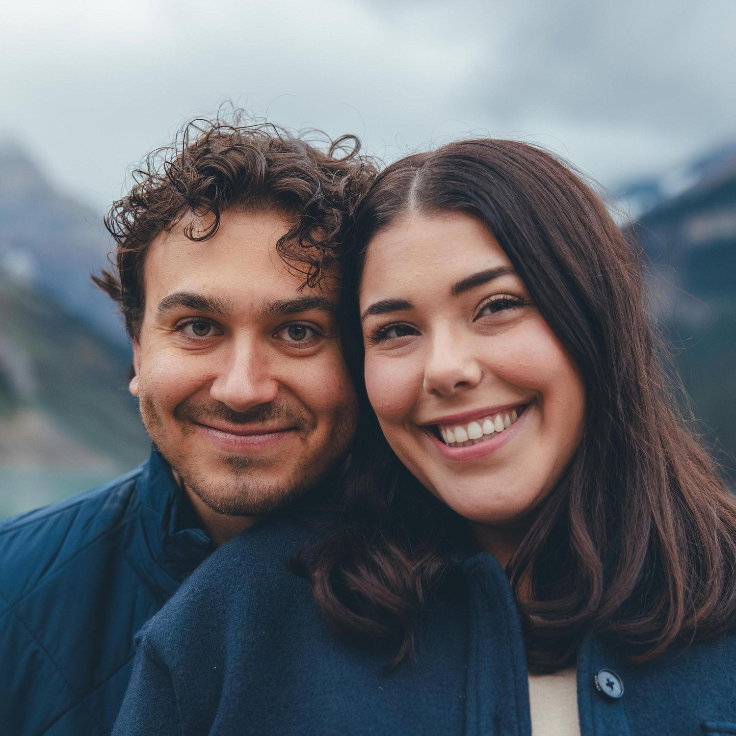 Engagement shoot at Lake Louise at Banff National Park in Alberta, Canada - Fall 2024