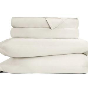 Color: Ivory, Size: Queen Bamboo Sheet Set