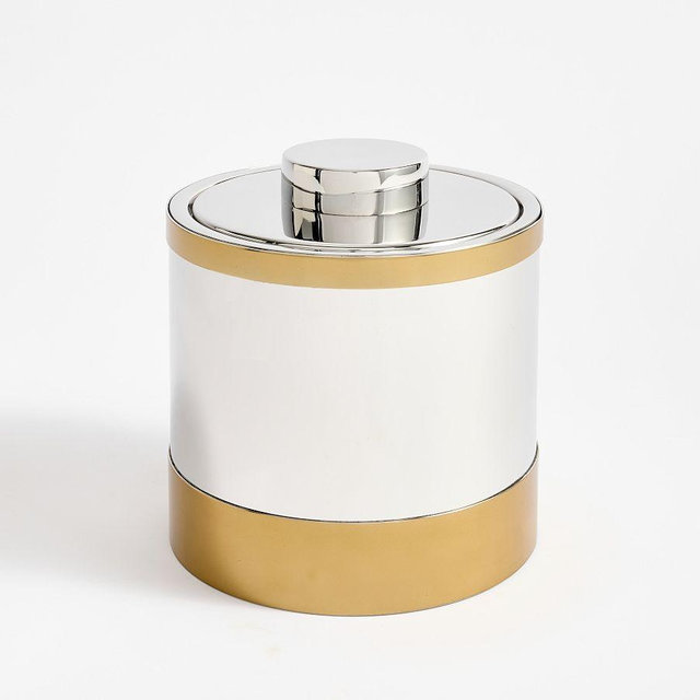Fillmore Ice Bucket - Brass/Silver