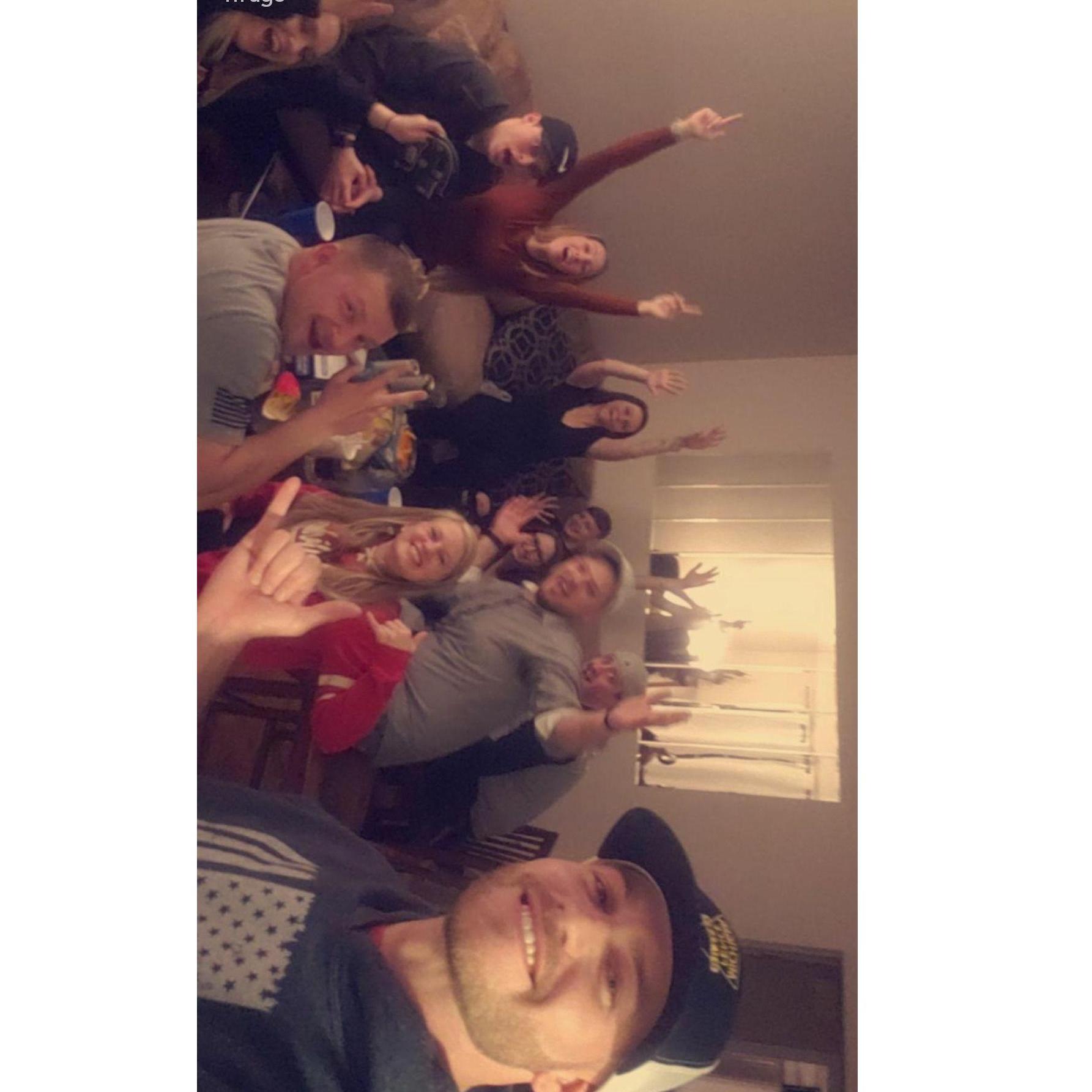 Most of the party!