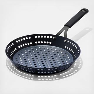 Obsidian Outdoor Frying Pan with Silicone Sleeve