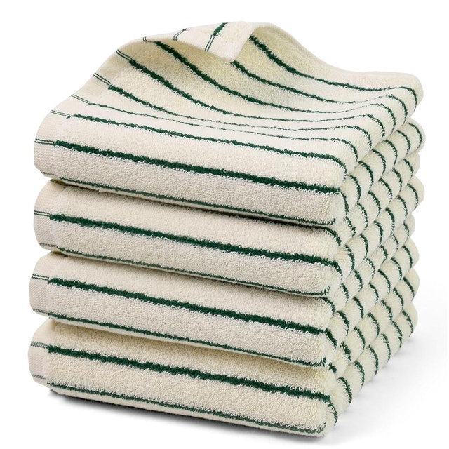 Jacquotha Hand Towel Set of 4, Green Kitchen Towels for Guest & Family & Christmas Decor, Super Absorbent and Lightweight, 14” x 29”