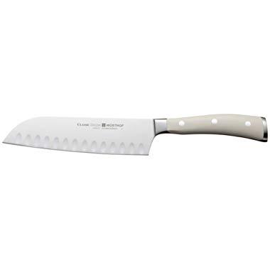Wusthof 4176-6 Wusthof Classic Ikon Santoku, Hollow Edge, Creme