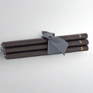 HG Black Unscented 17" Taper Candle Bundle, Set of 5 - Hudson Grace