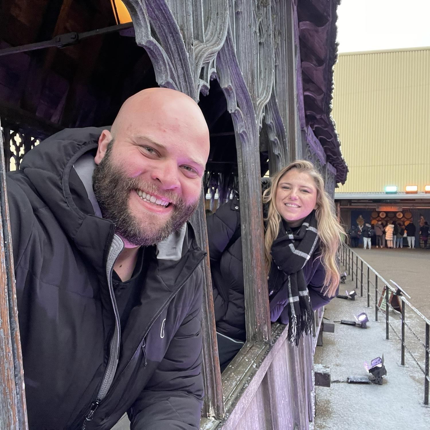 Enjoying a day at the Harry Potter studios tour in London!