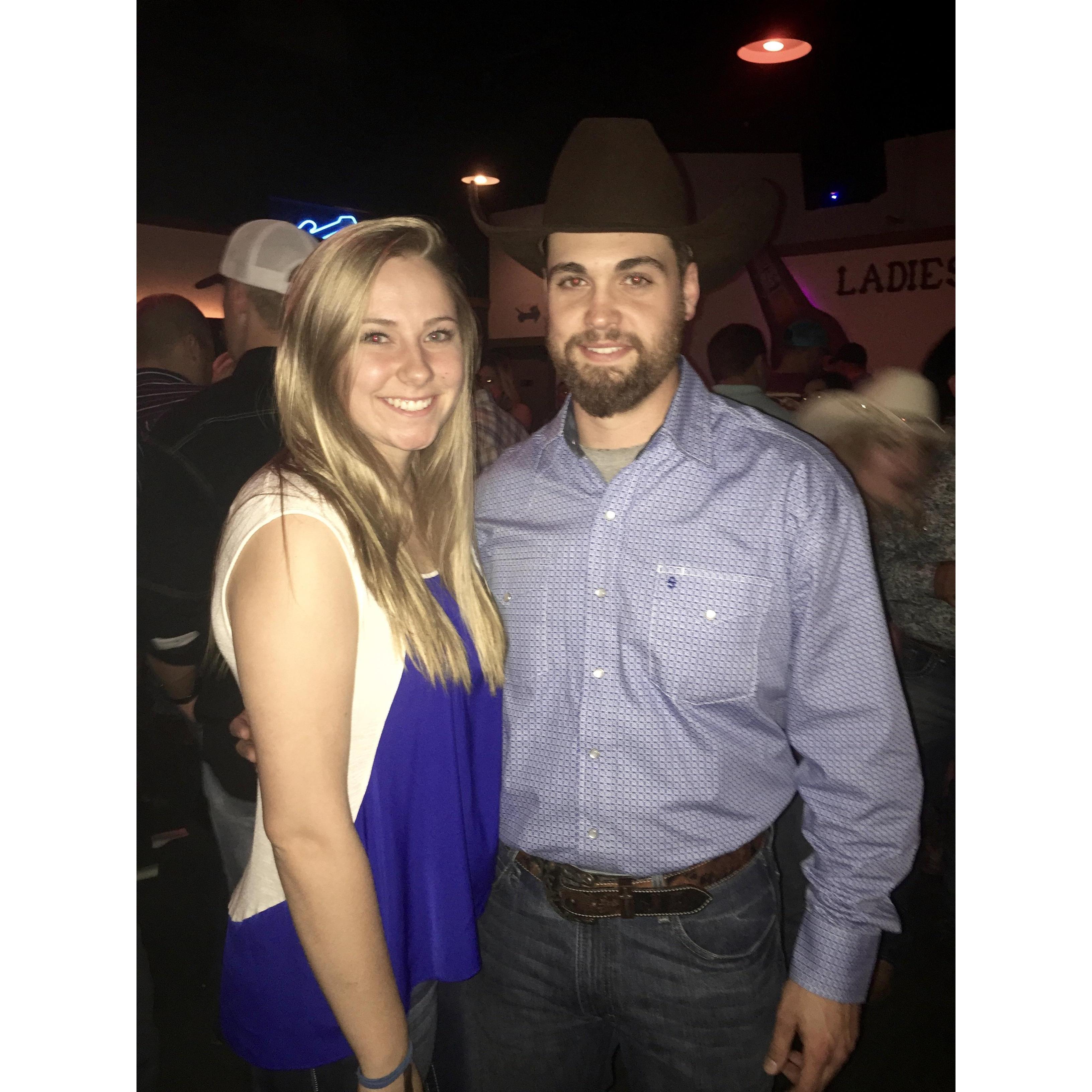 Our second date, at a concert!