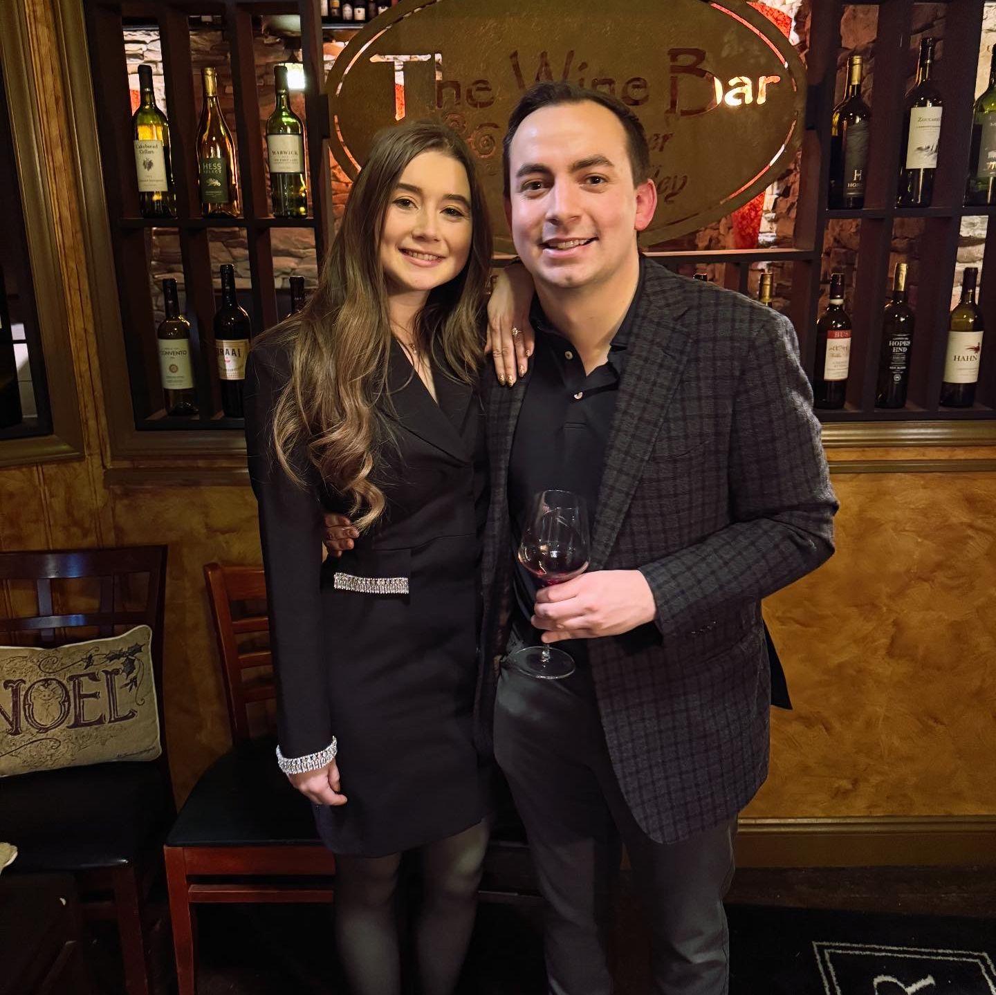 The night Aaron proposed. He planned the sweetest surprise- after the proposal, we walked into a dinner party surrounded by our closest friends and family. It was truly magical!