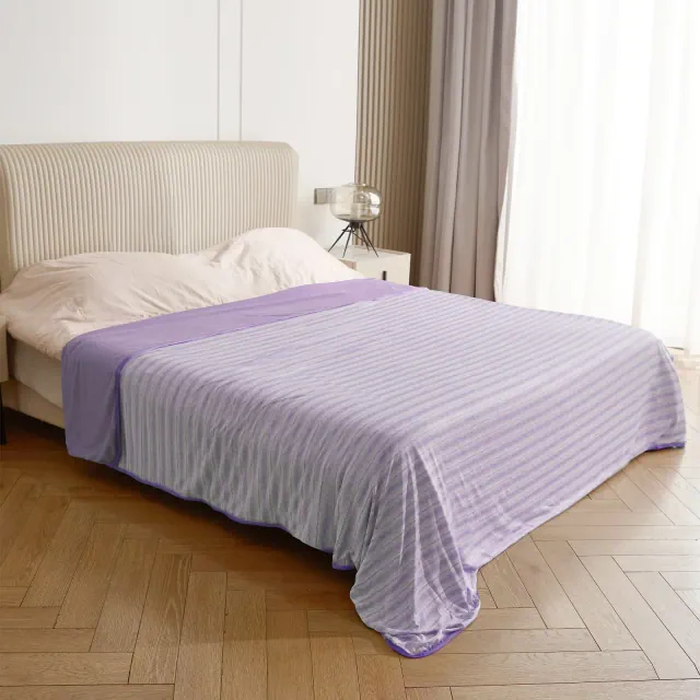 Catalonia Lightweight Cooling Blanket for Hot Sleepers, Summer Bed Blanket for Warm Night Sweat, Cool Throw Blanket for Adults Kids, Purple, King