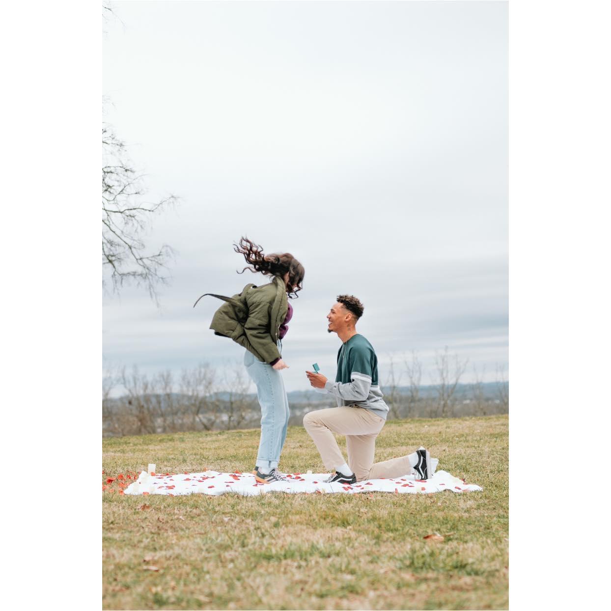 "Yes, yes yes I'll marry you!!"