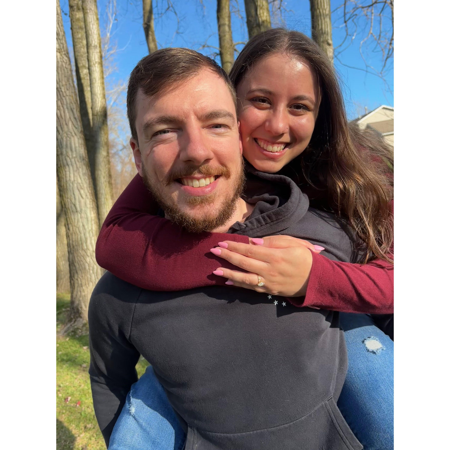From our photoshoot with Chelsea and Cole after our engagement in November 2024