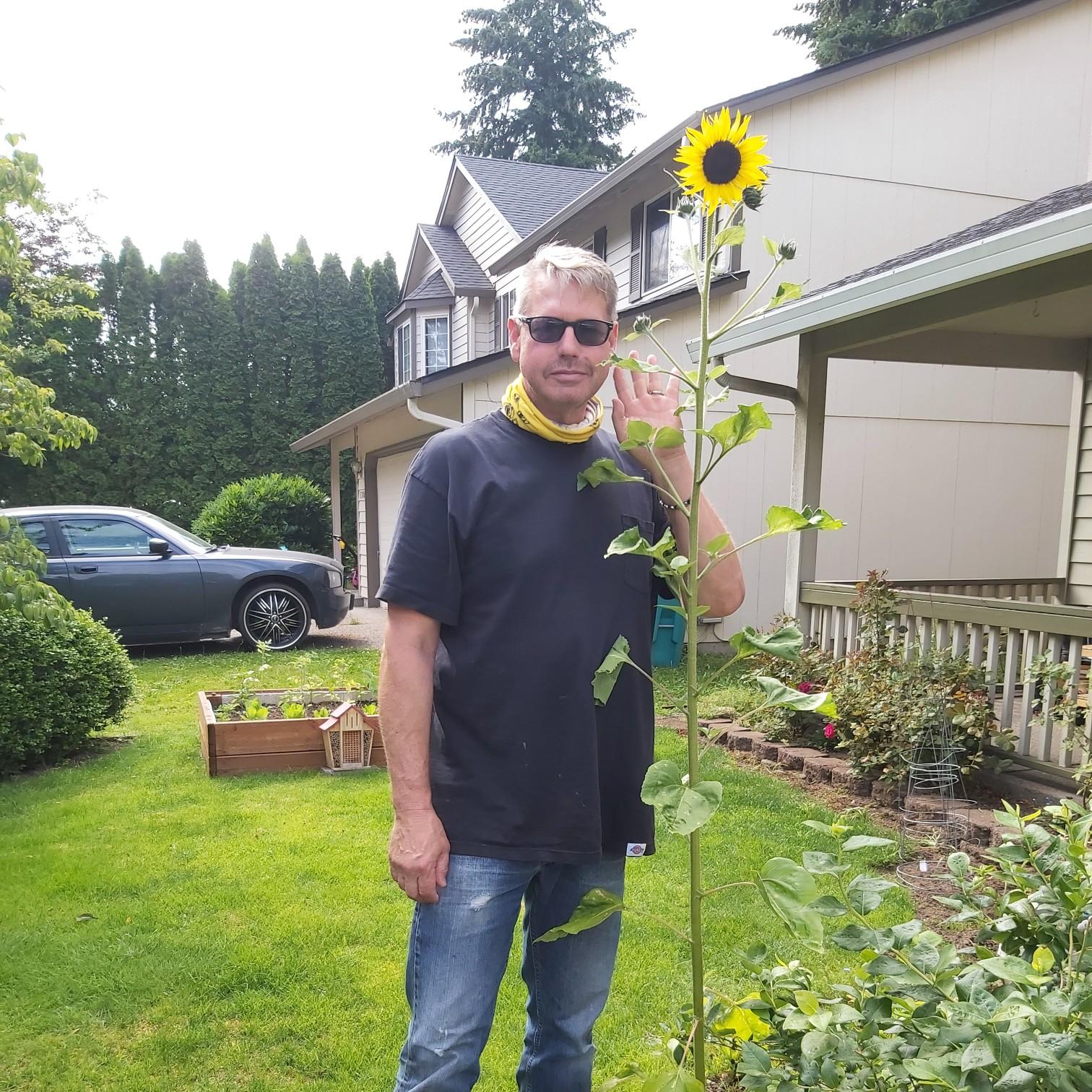 Michael enjoys gardening.