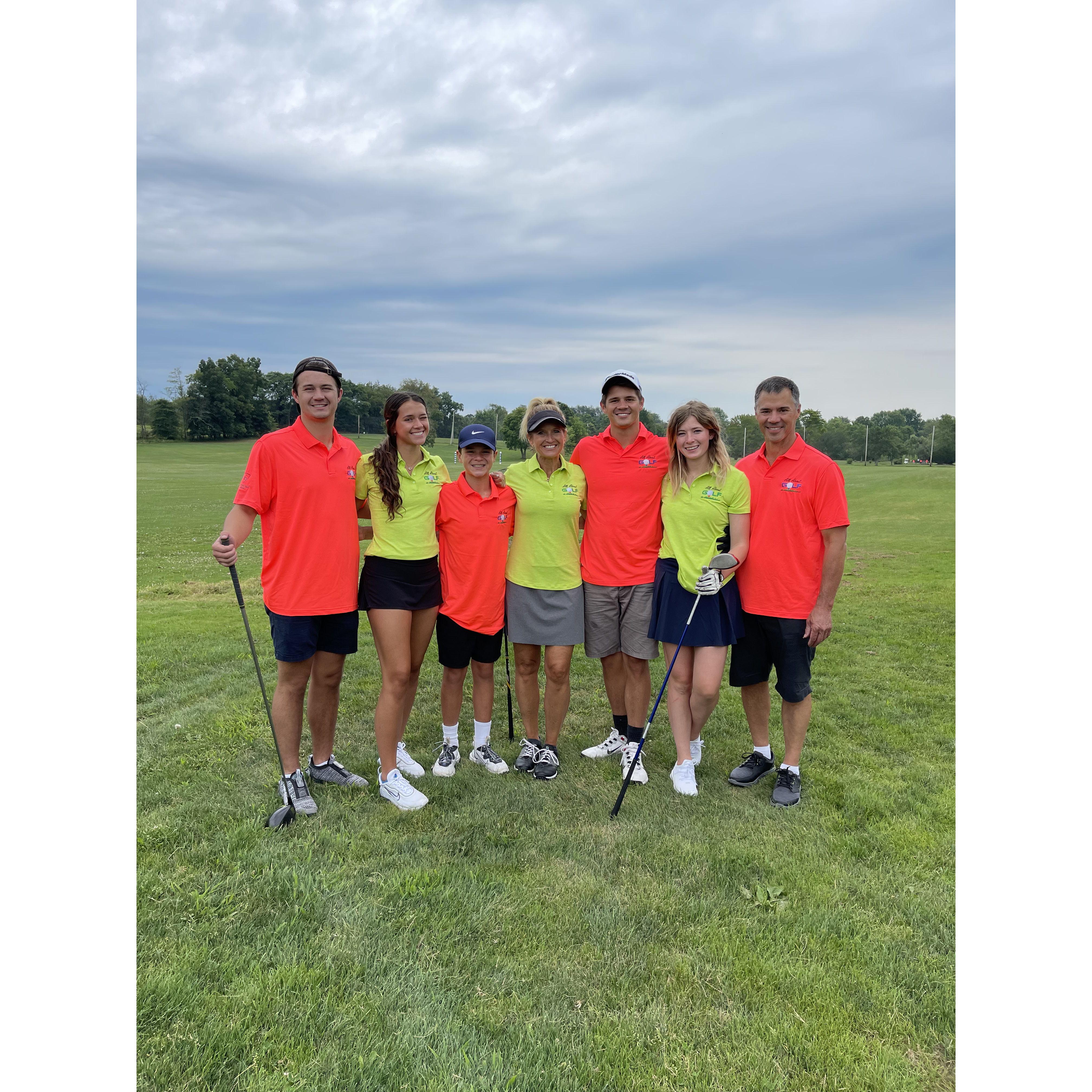 The first annual All About Golf tournament in Pennsylvania with the Macadaeg Family! So fun!