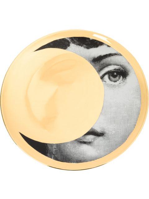 Fornasetti Face Crescent print plate