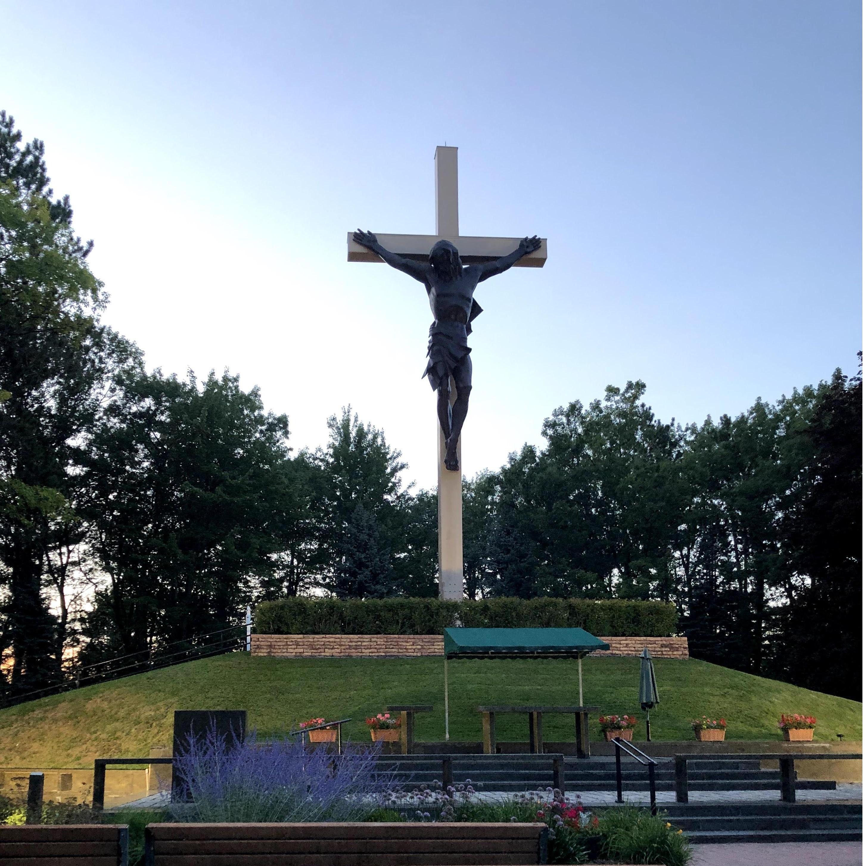 Our trip through Michigan brought us to Cross in the Woods, the largest crucifix in North America.