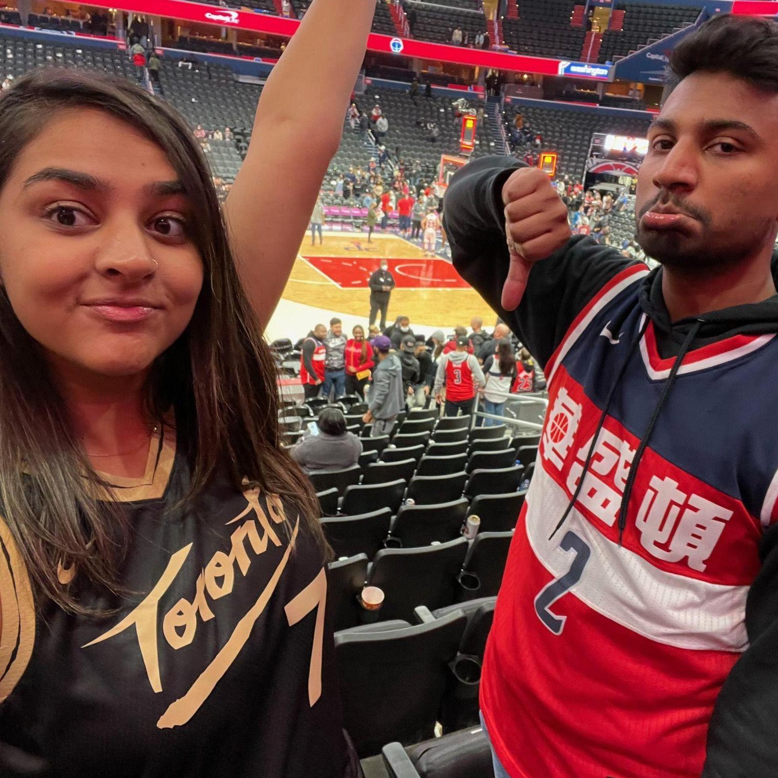 Fall 2022 | Devanshi's Birthday Gift (Watching Toronto win against the Washington Wizards)