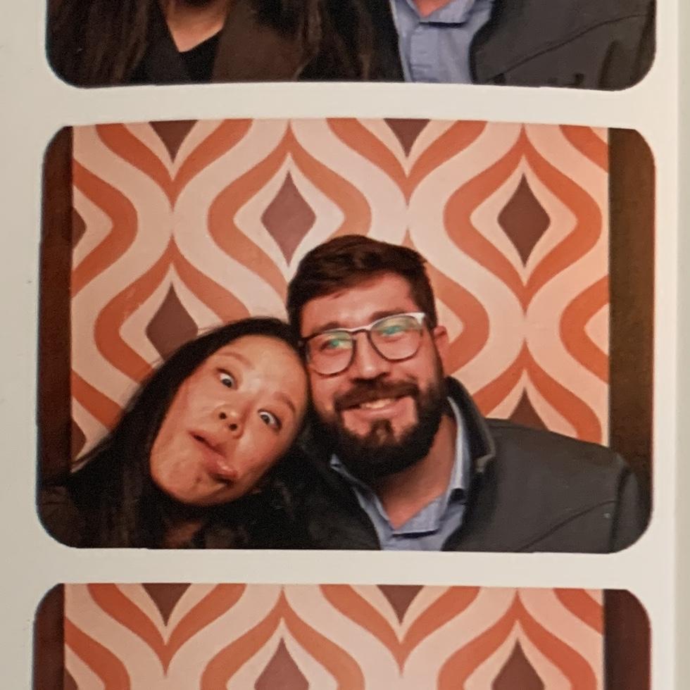 Photo Booth at the barcade (where Sharon repeatedly beat Stephen at Street Fighter)