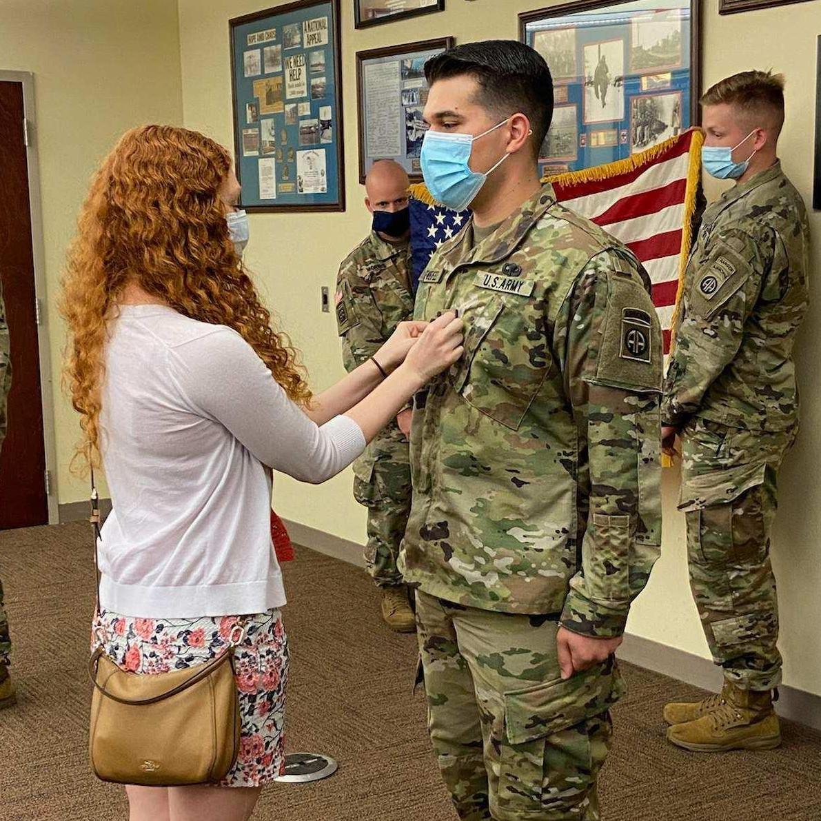 Nick's promotion ceremony to 1st Lieutenant. August 2020.