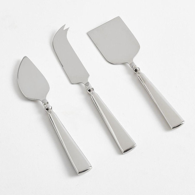 Emma Cheese Knives, Set of 3 - Stainless Steel