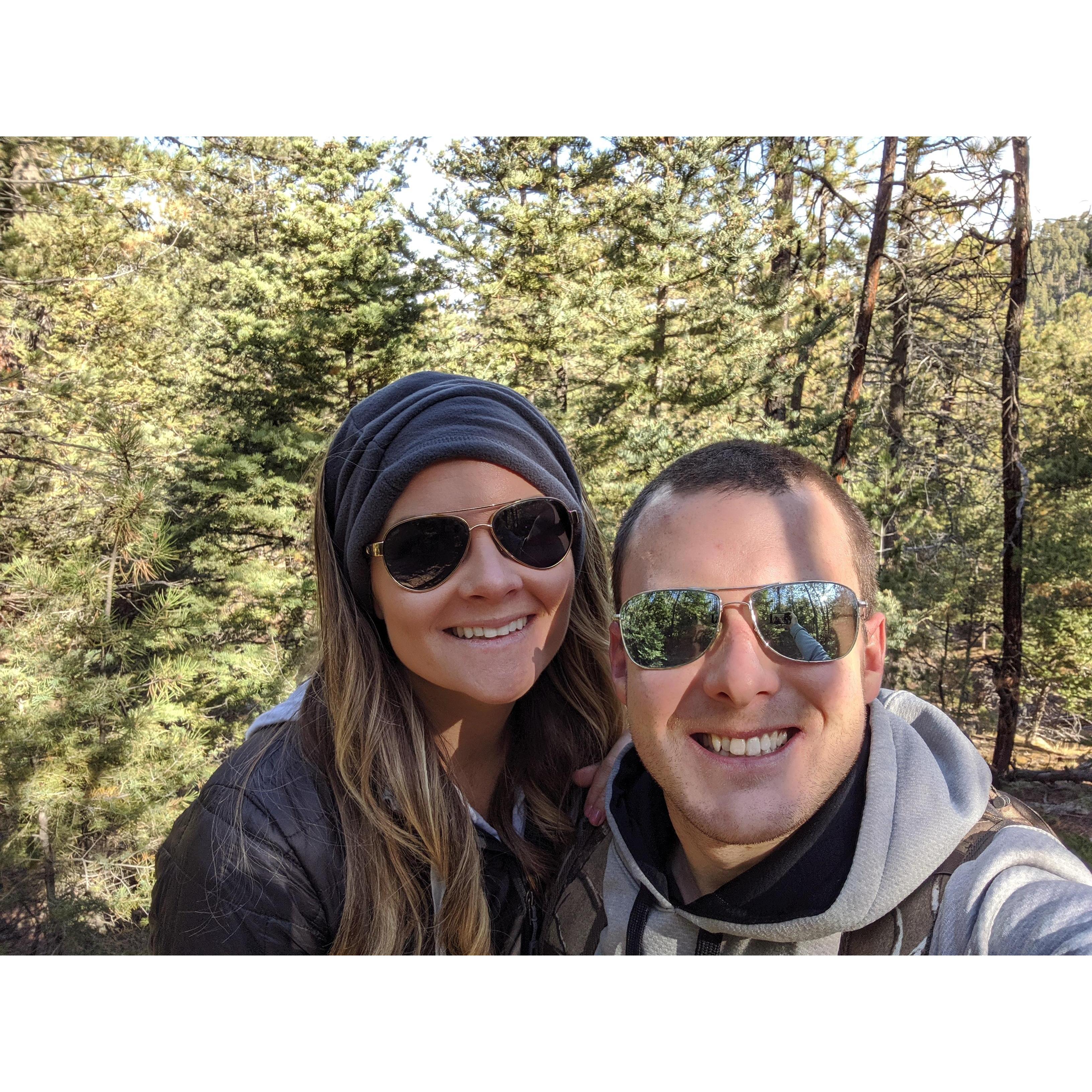 Hiking in Santa Fe.