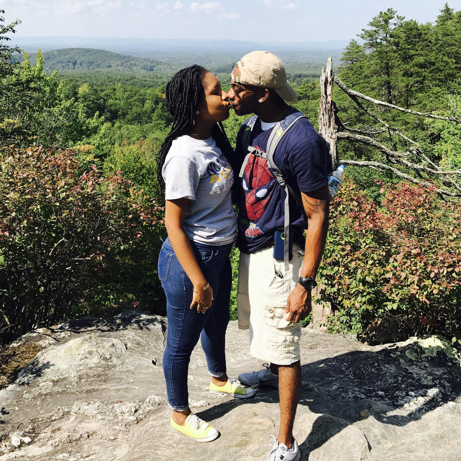 No matter how far we climb, we will always have each other, Hanging Rock Mountian