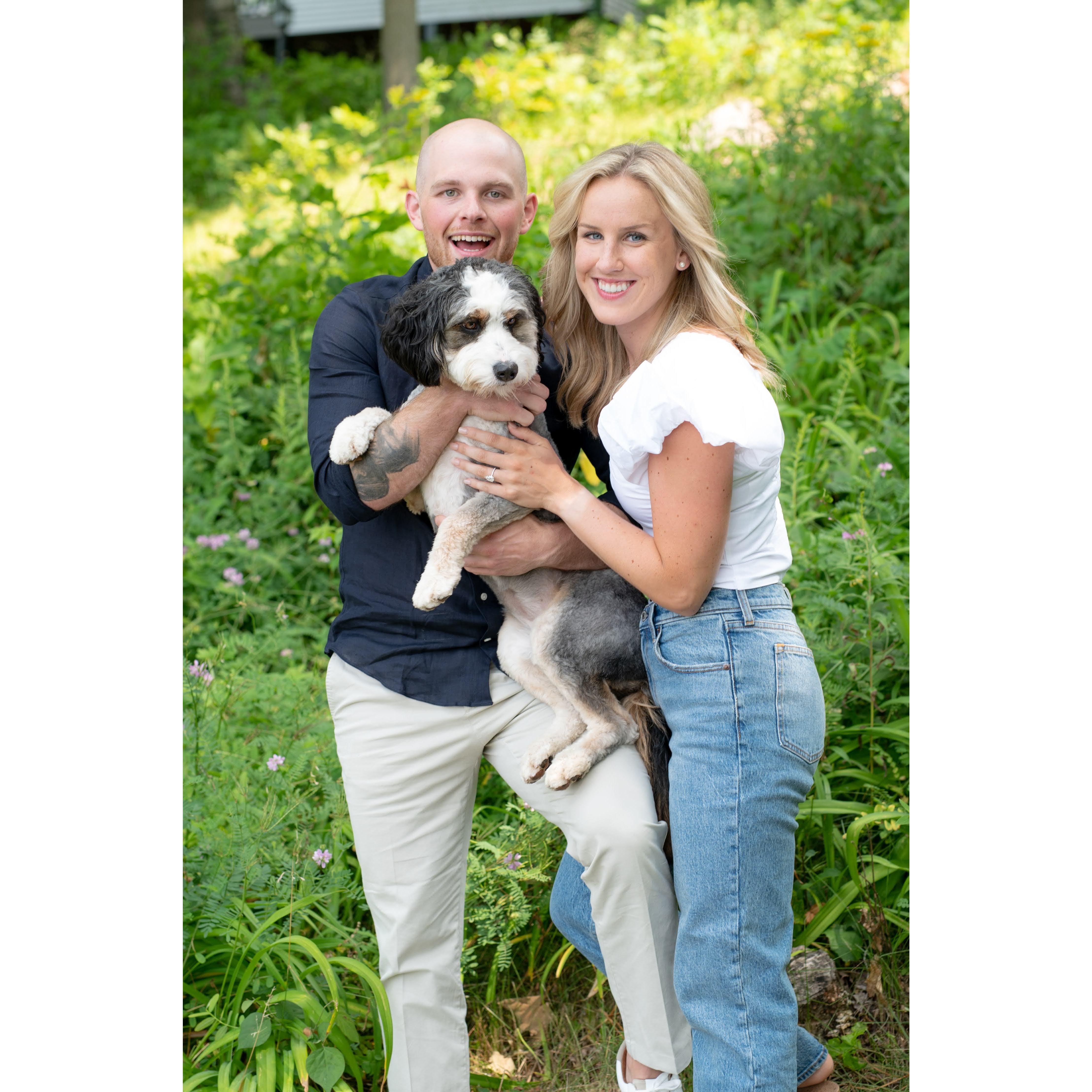 Of course Lincoln was in our engagement photos session