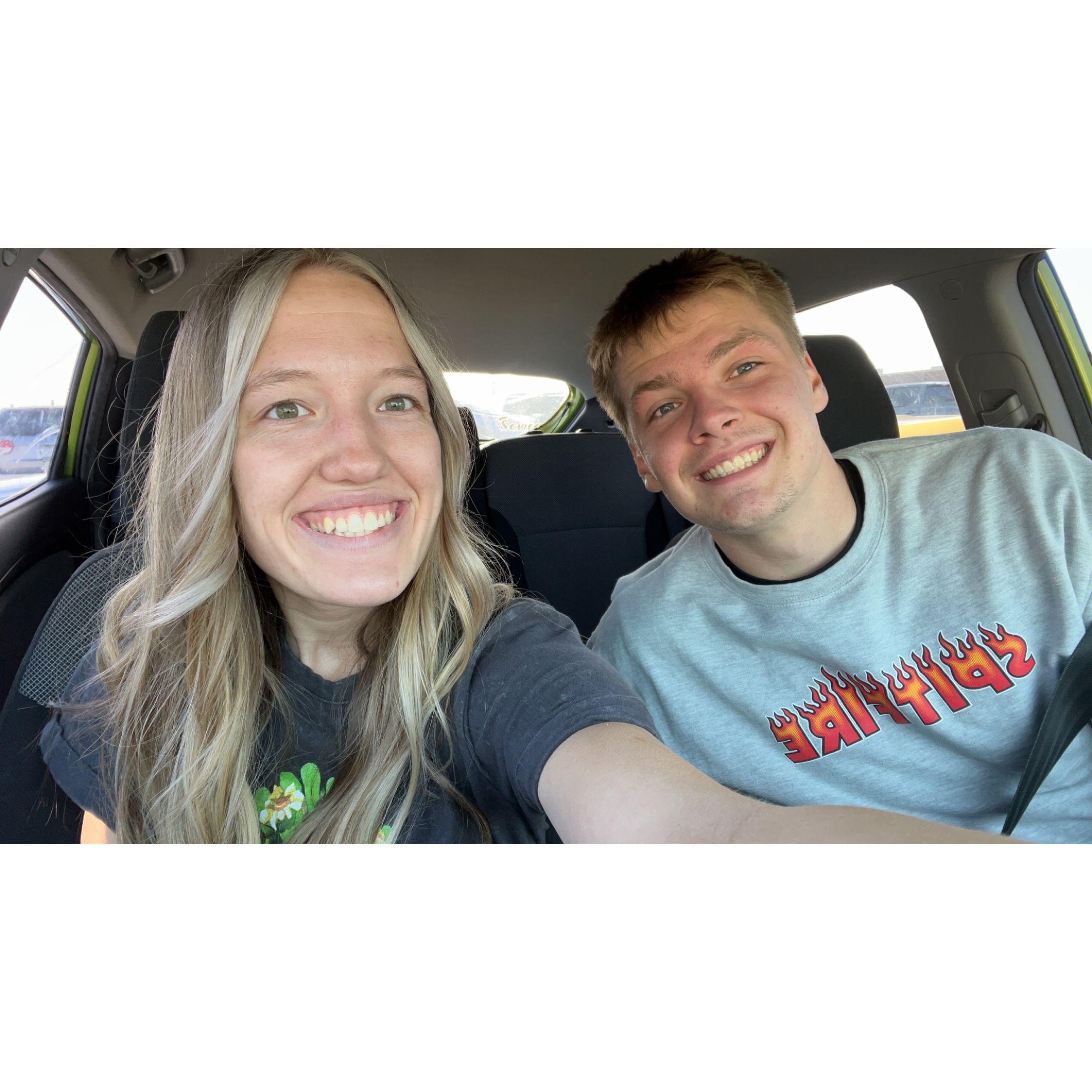 We were having a fun day getting Alyssa's hair done and shopping!