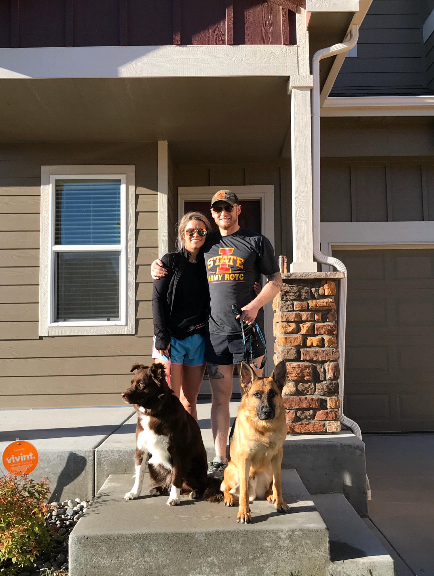 Leaving our first home together to move from Colorado Springs, Co to Columbus, GA in May 2019.