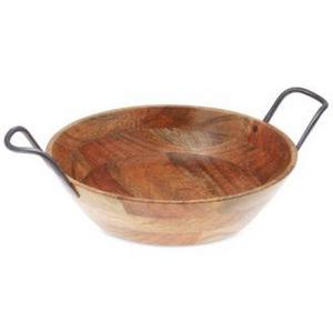 Thirstystone - Wood & Iron Serving Bowl