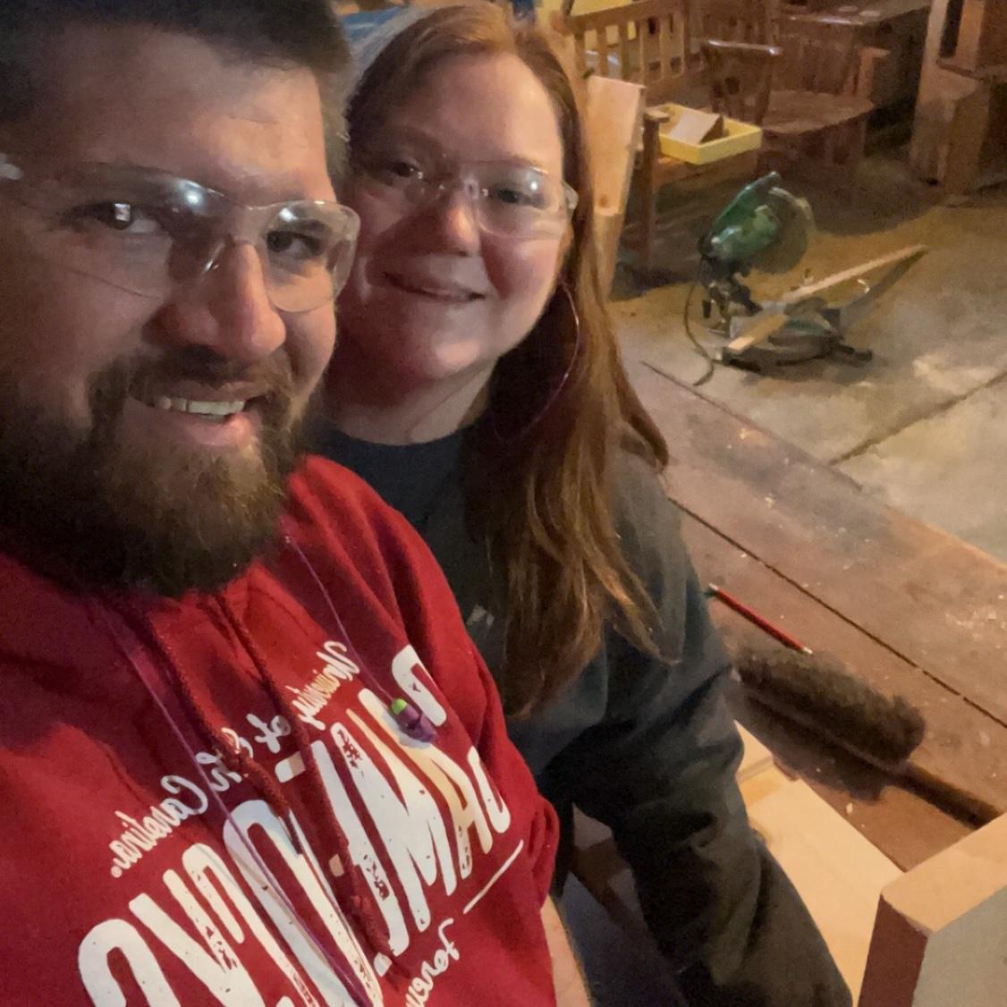 Brian taught me how to use power tools!