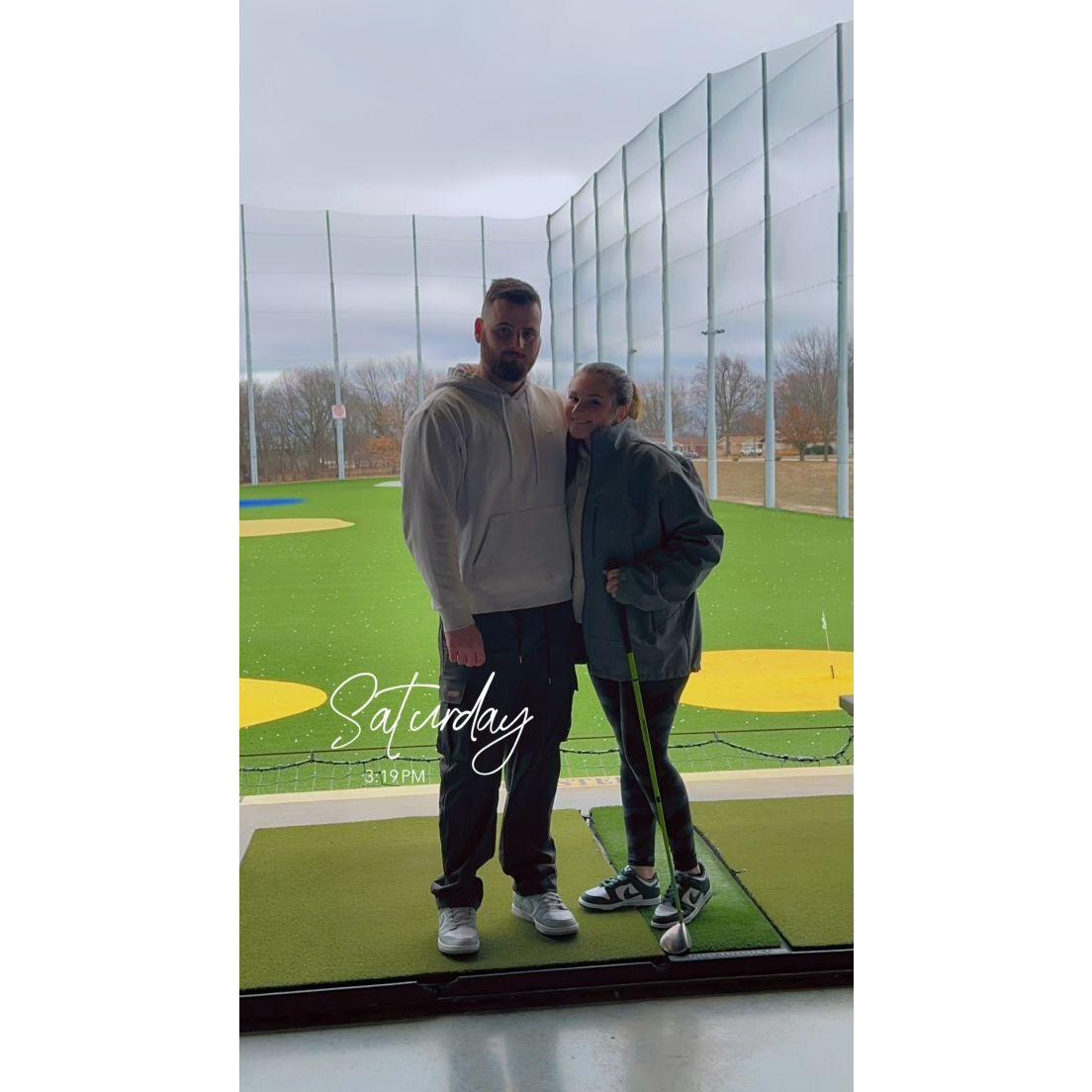 New found couple hobby: Golf!