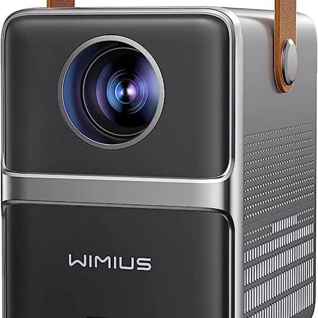 [Electric Focus] Mini Projector with 5GWiFi and Bluetooth, WIMIUS 1080P Outdoor Projector, Portable Movie Projector, 300" Screen, Compatible with iOS/Android/TV Stick/HDMI/PS5