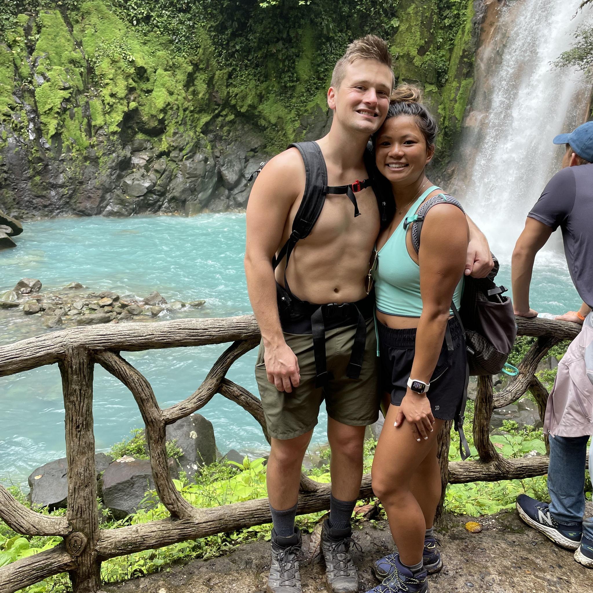 Ab & Ryan taking vacation in Costa Rica.