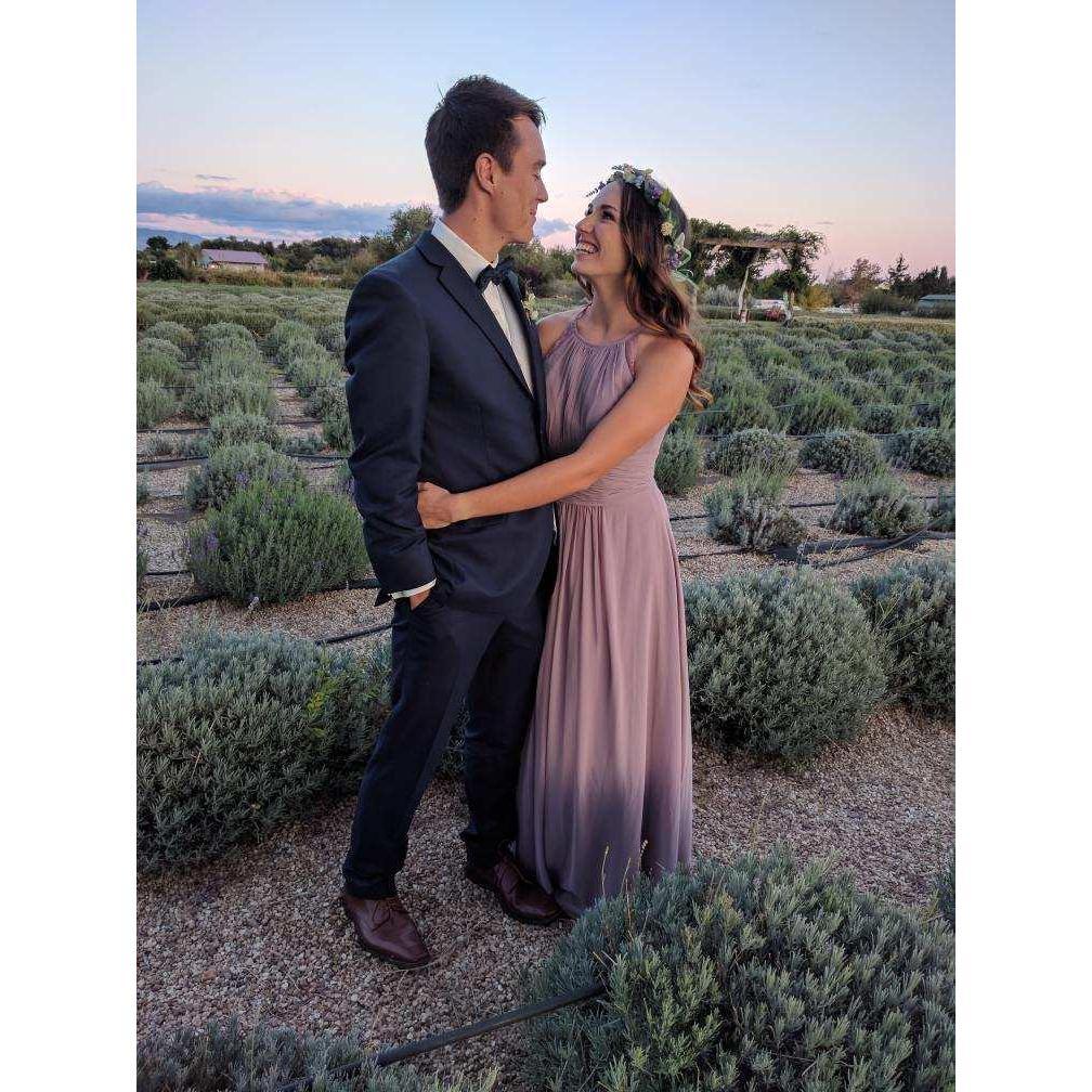 Matt's sister Laura's beautiful wedding at a lavender farm.