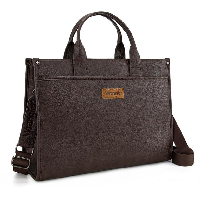 Wrangler Laptop Bag for Women 15.6 Inch Vintage Work Tote Bag for Business Briefcase Handbag with Adjustable Shoulder Strap