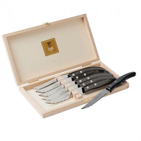 BERLINGOT STEAK KNIVES SET OF 6 | GREY