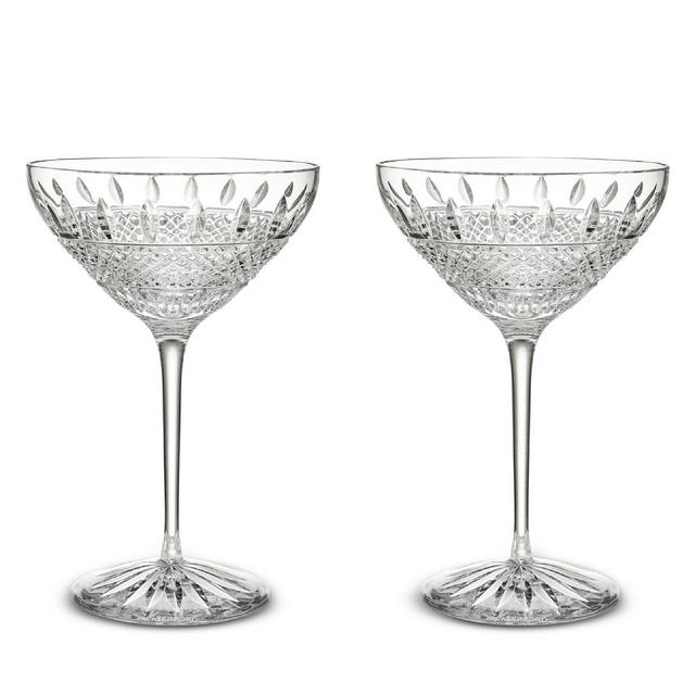 Waterford Master Craft Irish Lace Martini Glasses, Set of 2