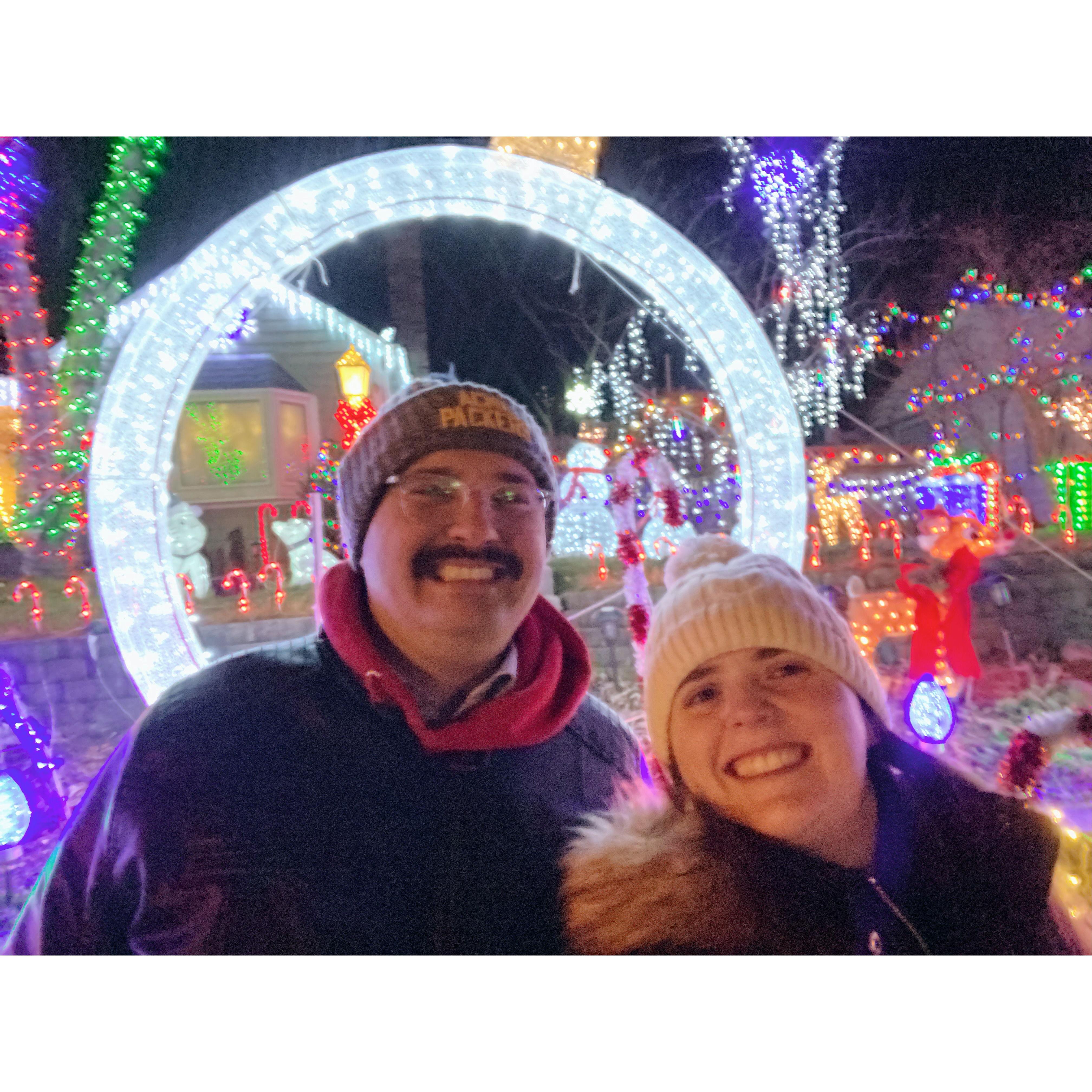 Our yearly walk through Candy Cane Lane