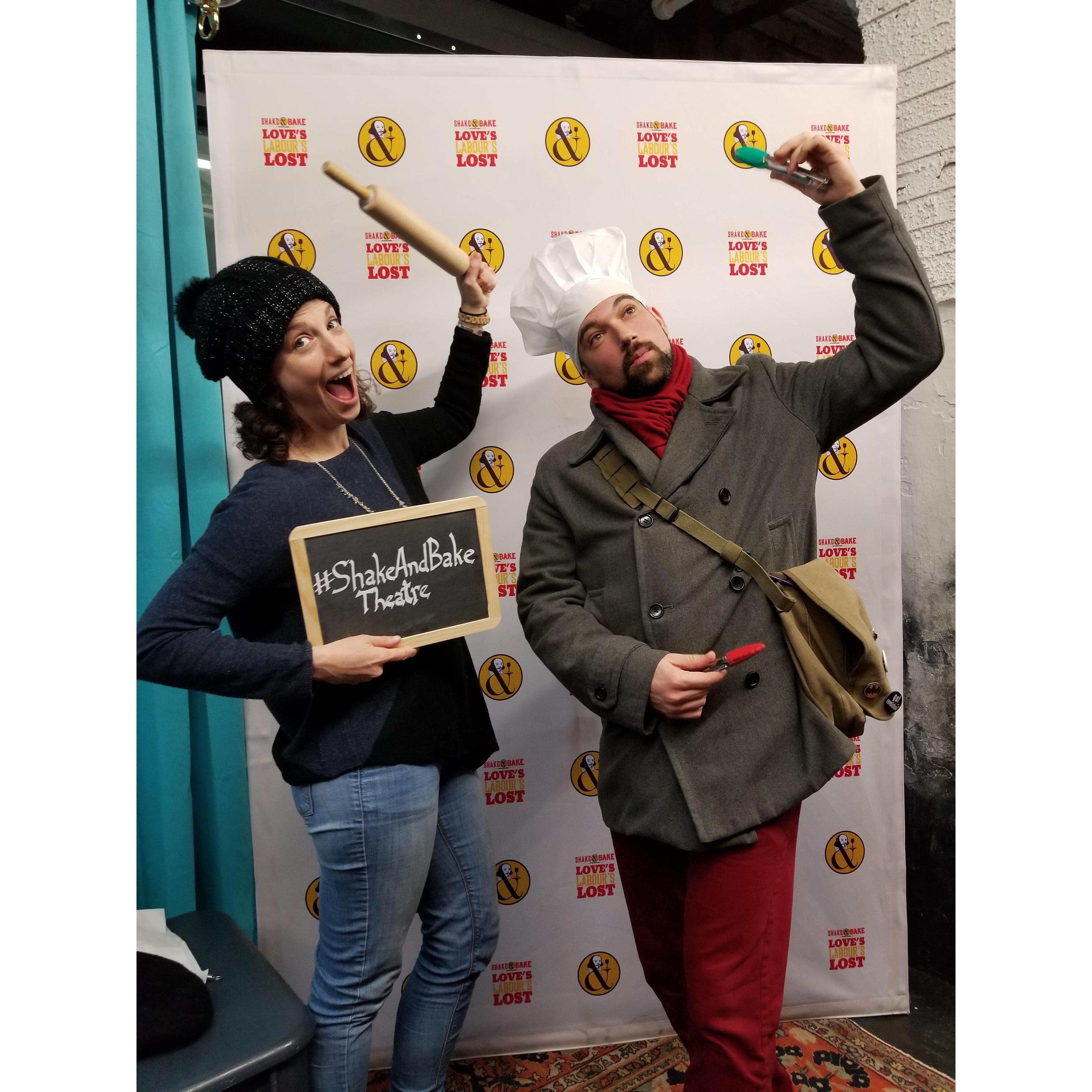 Shakespeare dinner theater.
(Winter 2018)